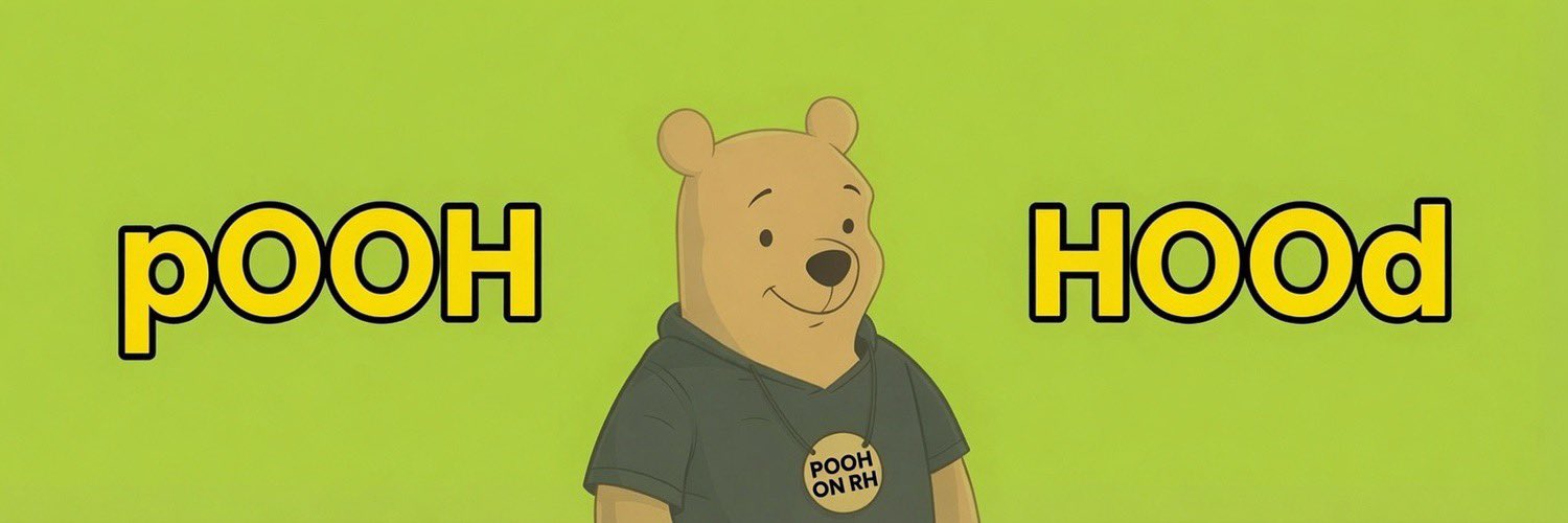pOOH HOOd — Winnie the Pooh in a hoodie with a Pooh on RH medallion
